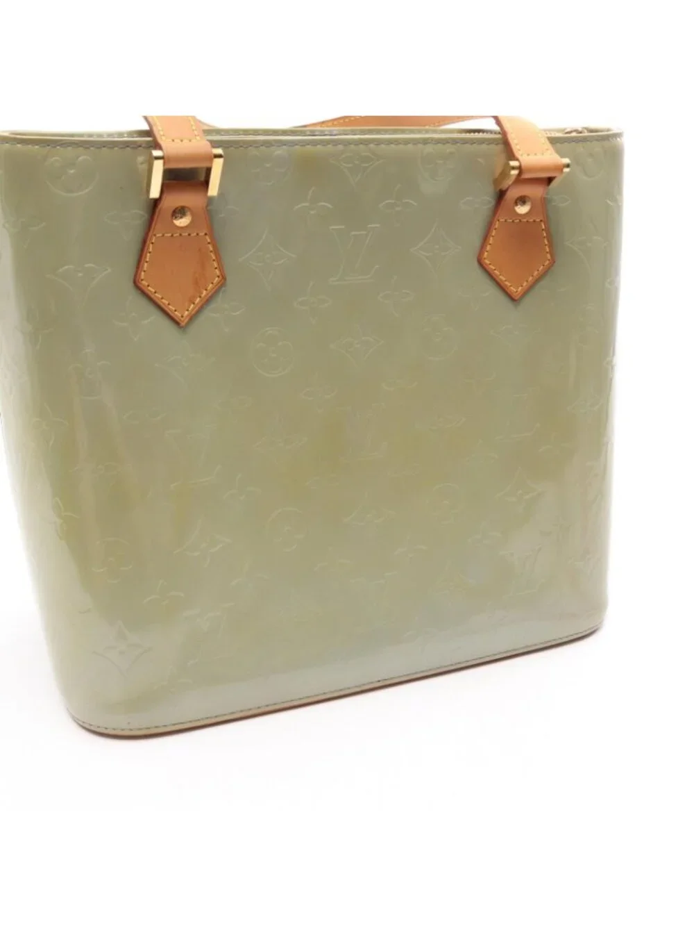 Louis Vuitton Handbag Houston Gray Leather
